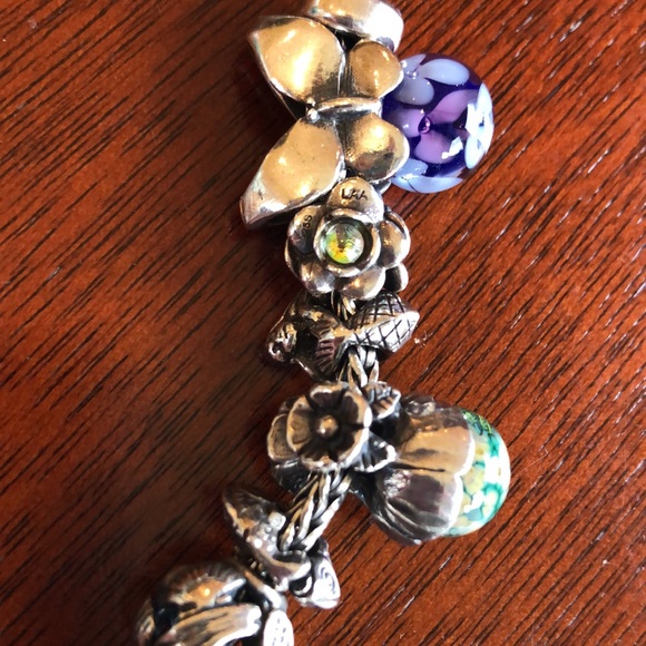 Sterling silver Trollbeads bracelet - Picture 8 of 11